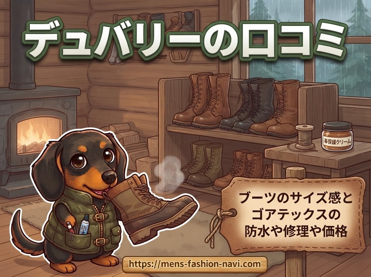 【デュバリーの口コミ】ブーツのサイズ感とゴアテックスの防水や修理や価格