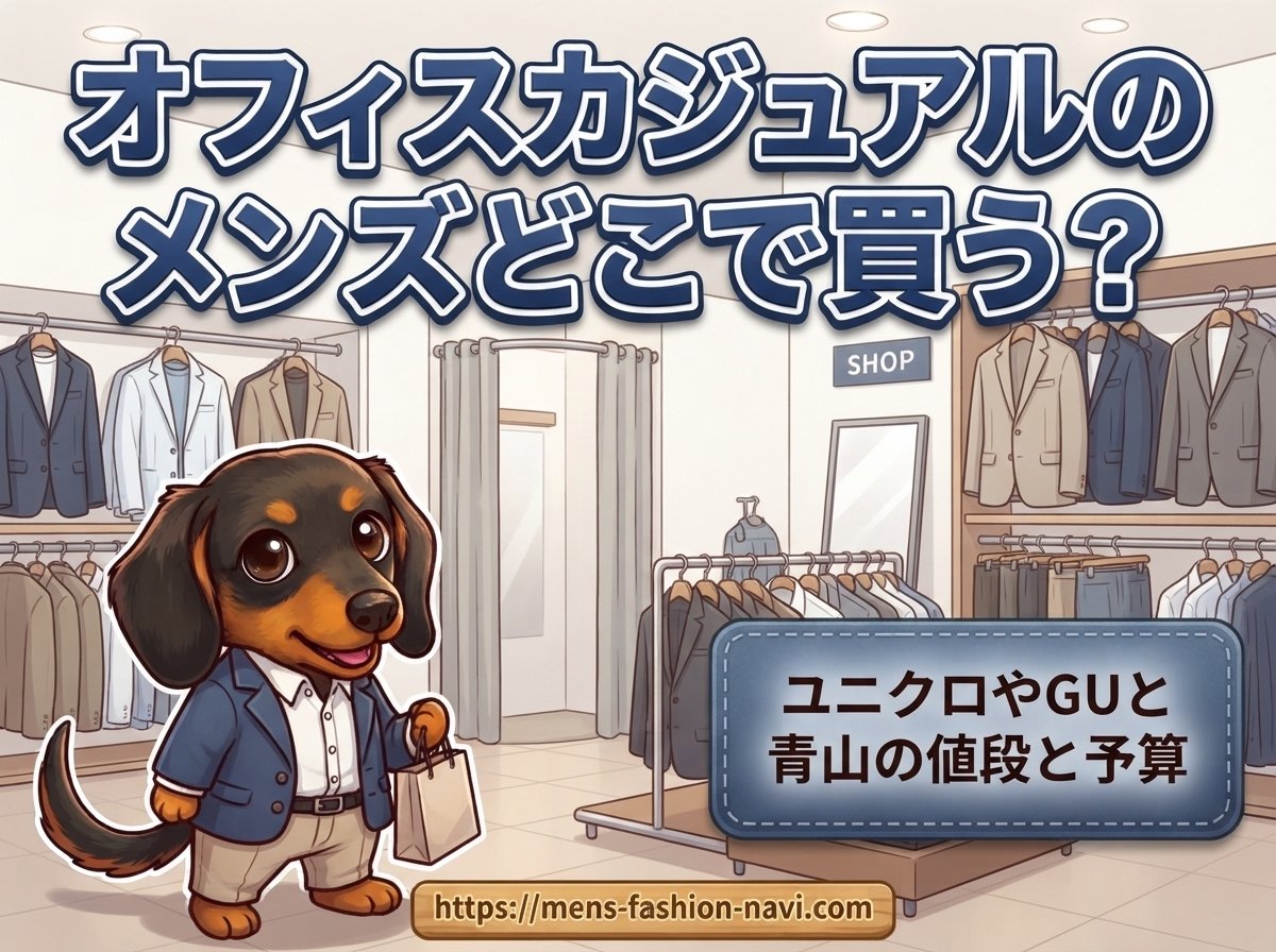 【オフィスカジュアルのメンズどこで買う？】ユニクロやGUと青山の値段と予算